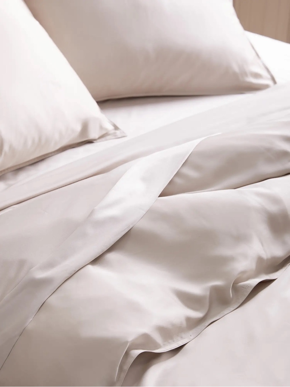 Quince King/CaliKing Bamboo Duvet Cover With Shams In Sand-NEW - Picture 3 of 4